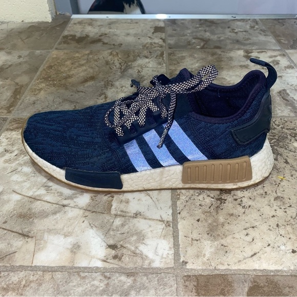 adidas Navy and Tan NMD Sneakers - Picture 9 of 15